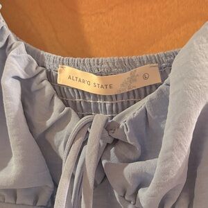 Altar'd State Sky Blue dress with Tie Detail